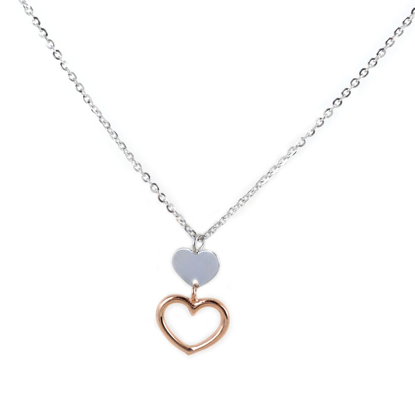 Collana Fede Vivaday - Ciondolo Seme Di Senape, Matteo 17:20, Simboli Infinito E Cuore - Placcato Oro/Rosa/Bianco - Gioiello Religioso