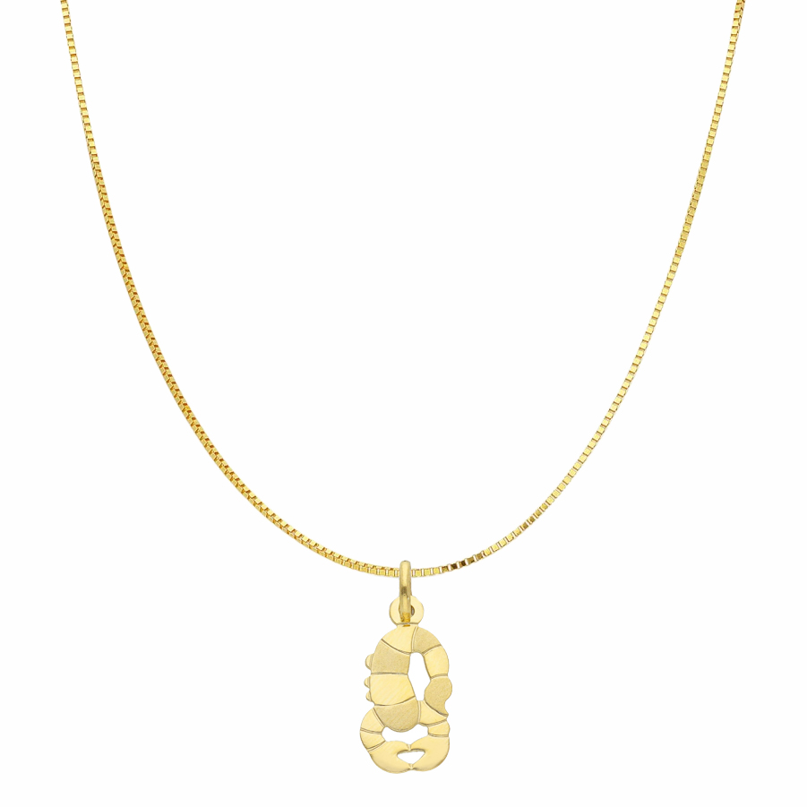 Collana con ciondolo Oroscopo - segno zodiacale - in oro giallo SCORPIONE