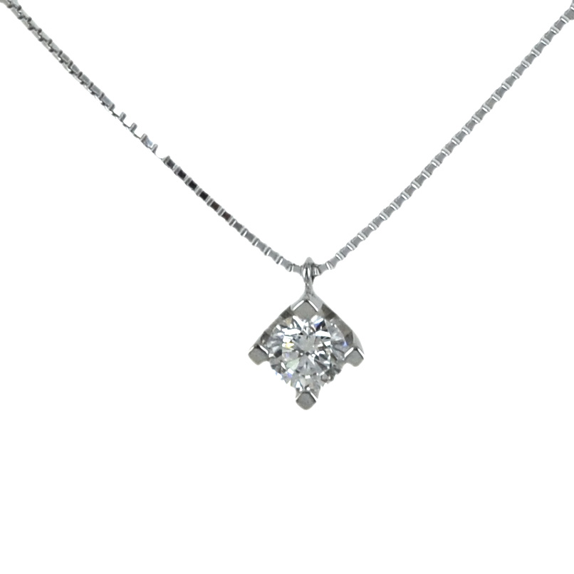 Collana con ciondolo punto luce diamante 0.25 G VS