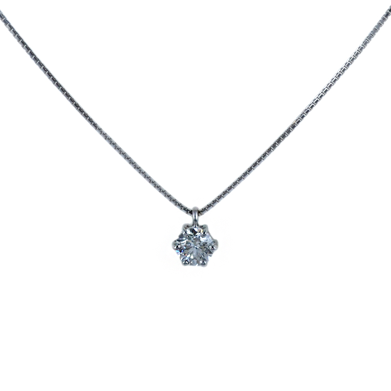 Collana con ciondolo punto luce grande Diamante 0.59 ct