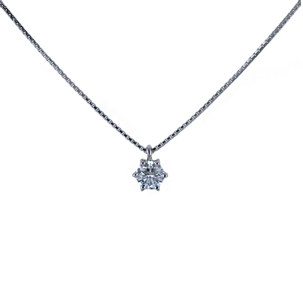 Collana con ciondolo punto luce grande Diamante 0.59 ct