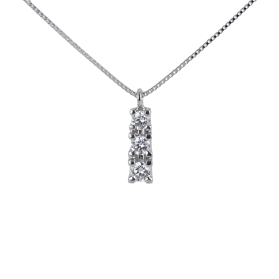 Collana con pendente Trilogy con diamanti carati 0.27 G