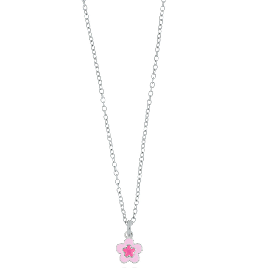 Collana da bambina in argento con fiorellino