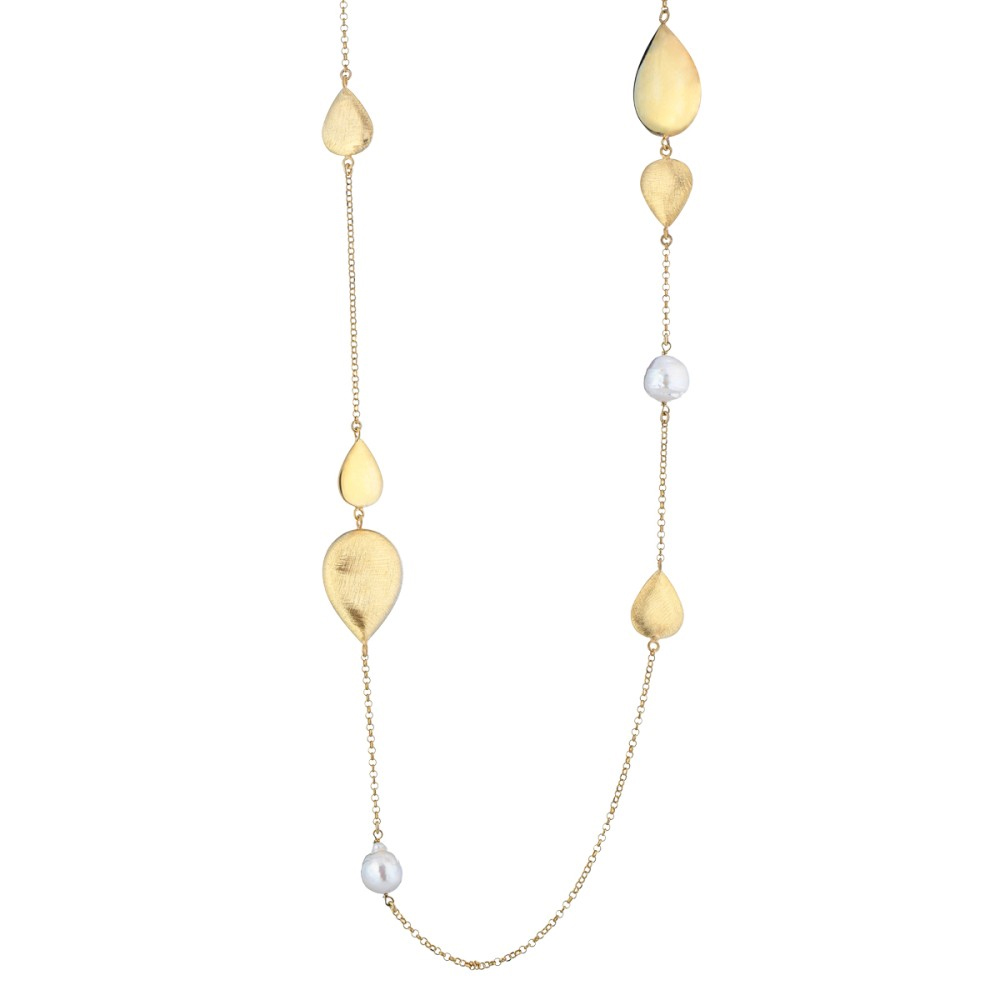 Collana da Donna in Argento con gocce di perle collezione Bonton