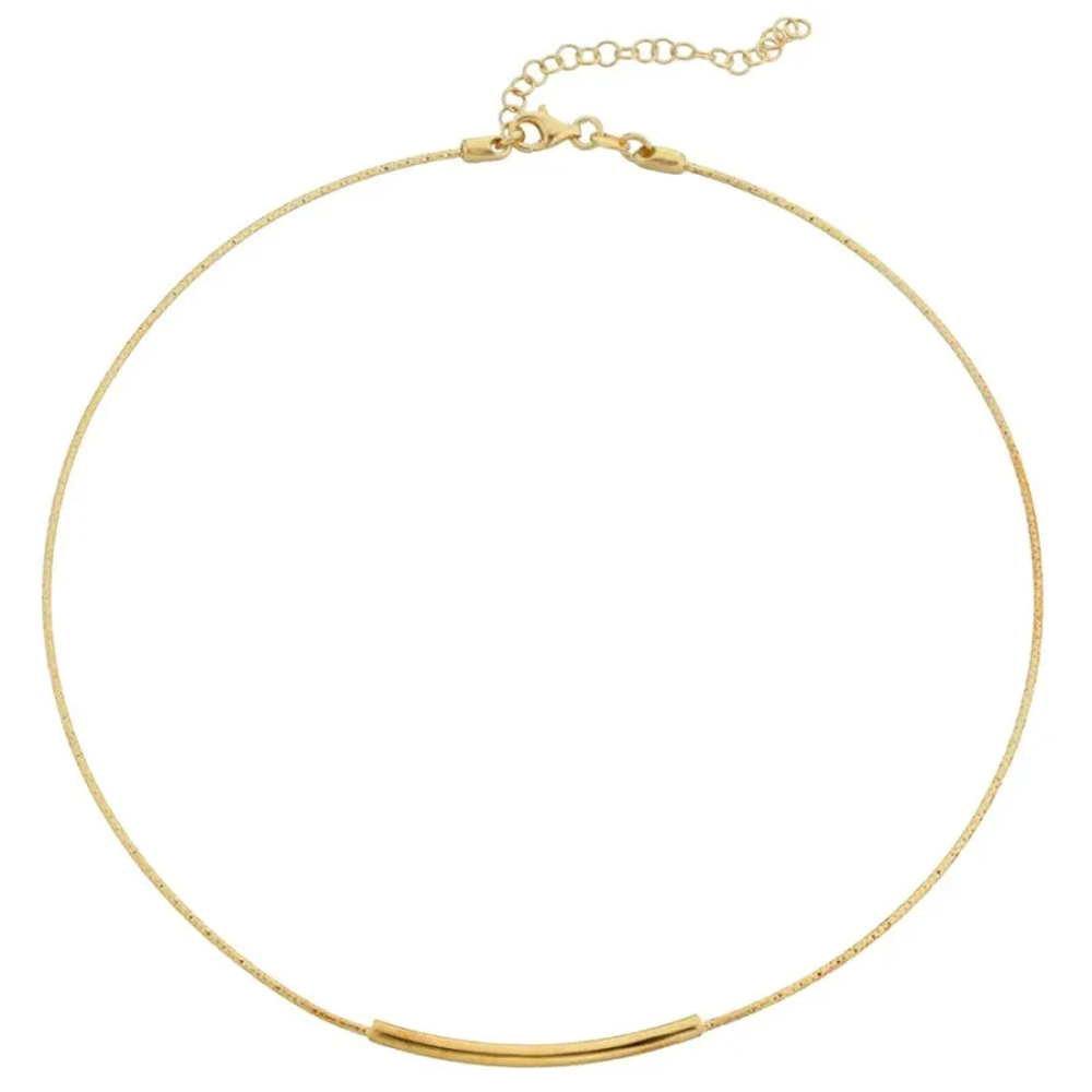 Collana da Donna in Argento dorato rigida collezione Lux Marcello Pane 