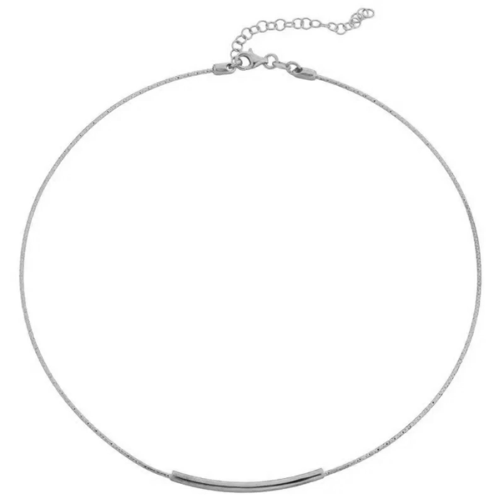 Collana da Donna in Argento silver dorato rigida collezione Lux Marcello Pane 