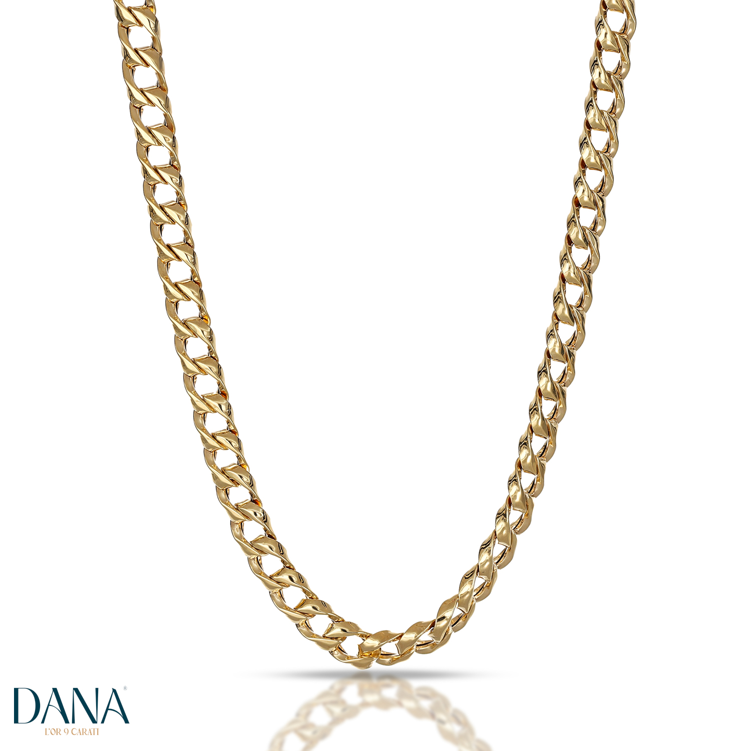 Collana da uomo maglia Groumetta in oro 9 kt