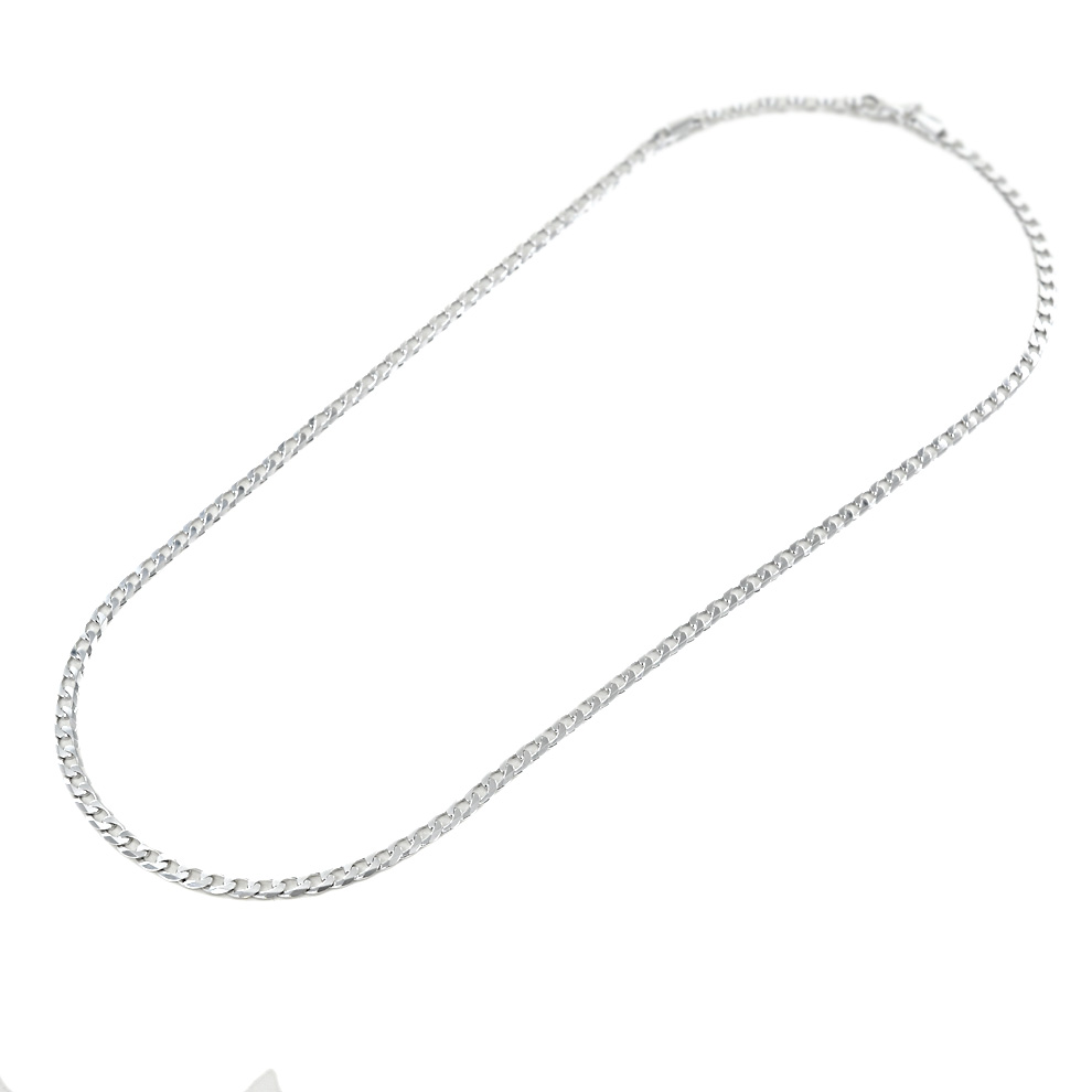 Collana da uomo maglia groumette in argento 54 cm