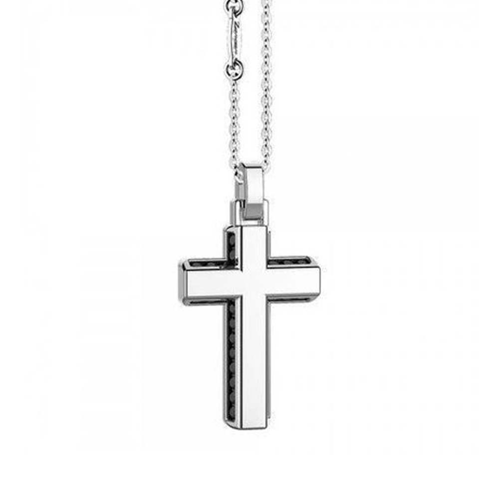 Collana da uomo Zancan in Argento con pendente Croce ESC 046