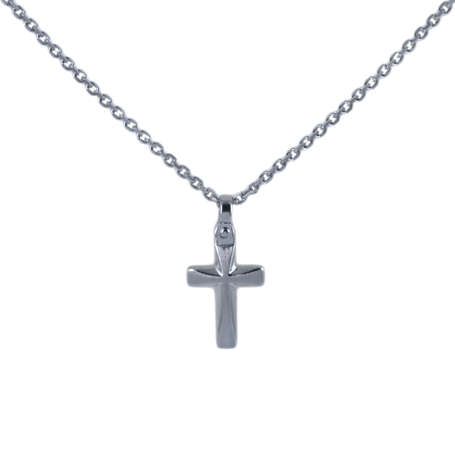 Collana da uomo Zancan in Argento con pendente Croce ESC 214