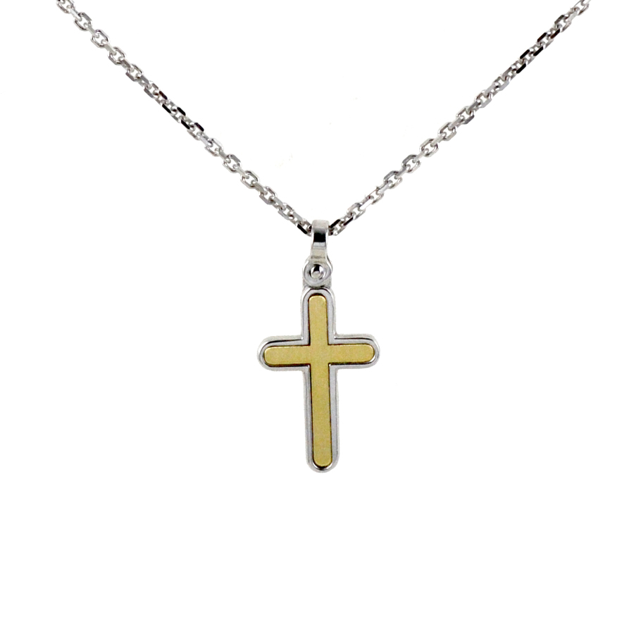 Collana da uomo Zancan in Argento con pendente Croce ESC 269G