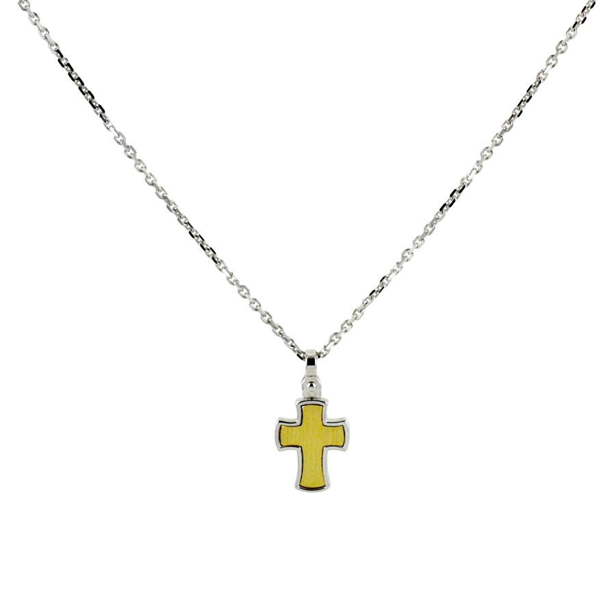 Collana da uomo Zancan in Argento con pendente Croce ESC 271G