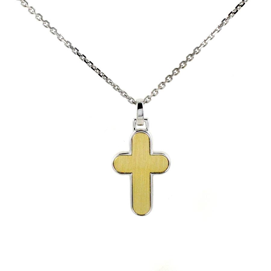 Collana da uomo Zancan in Argento con pendente Croce ESC 274G