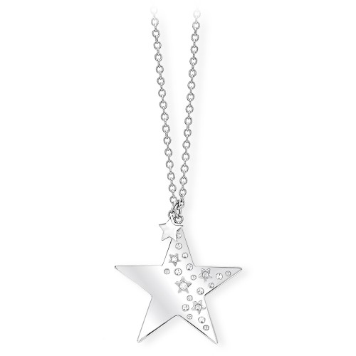 Collana donna 2Jewels Like a Star in acciaio e cristalli Stella 251584