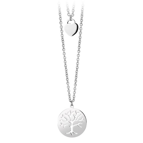 Collana donna 2Jewels Preppy in acciaio Albero della vita 251423