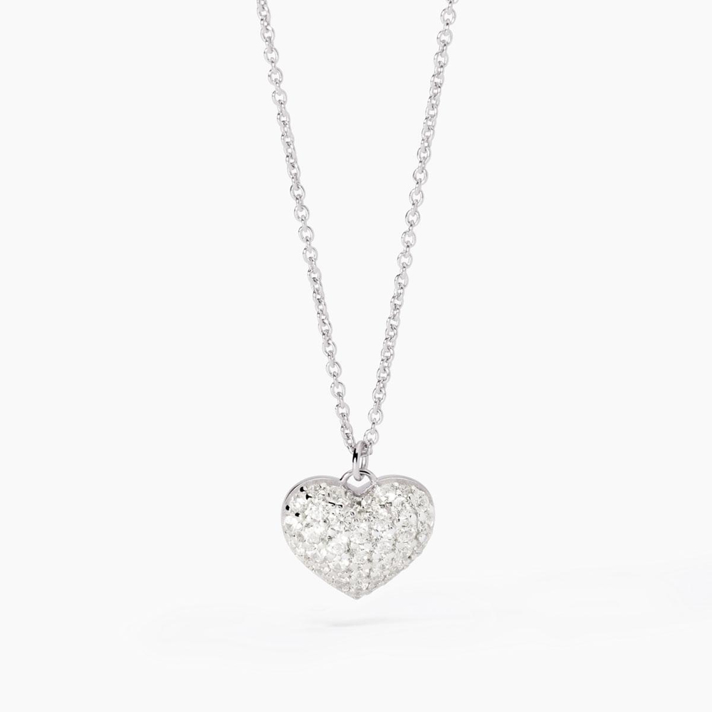 Collana Donna Mabina in Argento con cuore in zirconi Gesto D'amore 553709