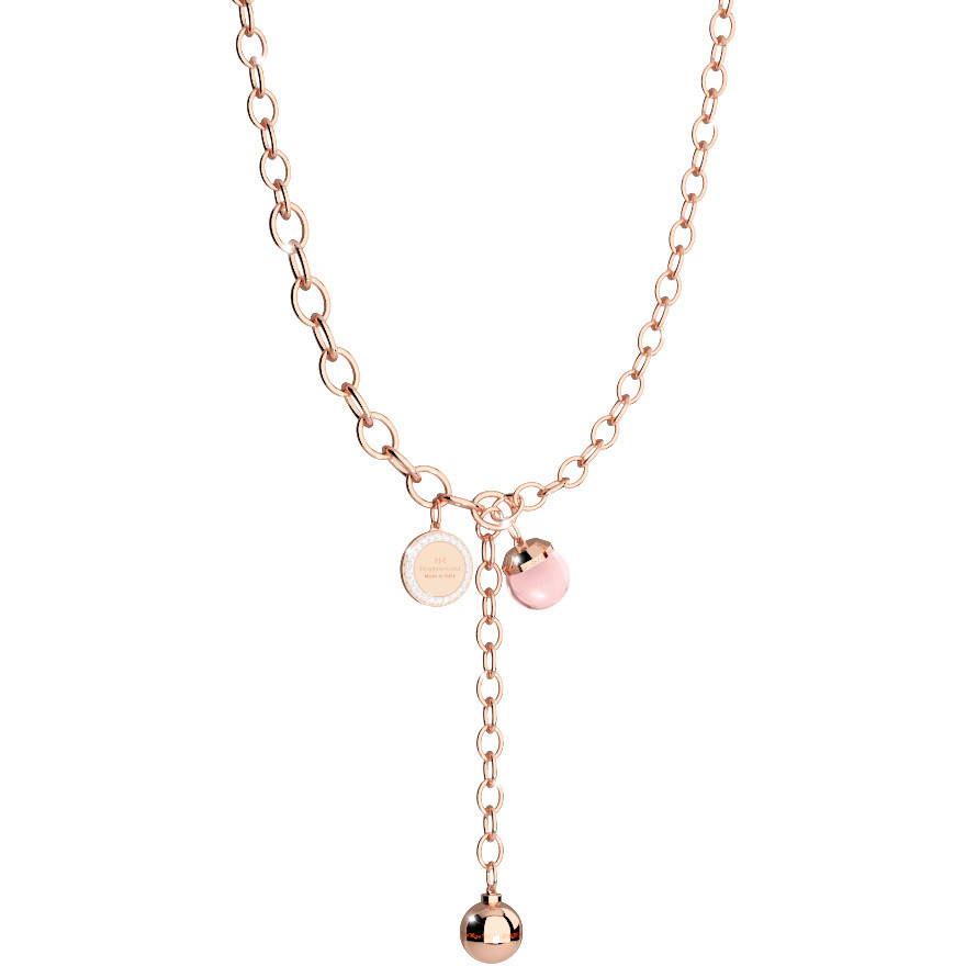 COLLANA DONNA REBECCA IN BRONZO CON CHARM HOLLYWOOD STONE