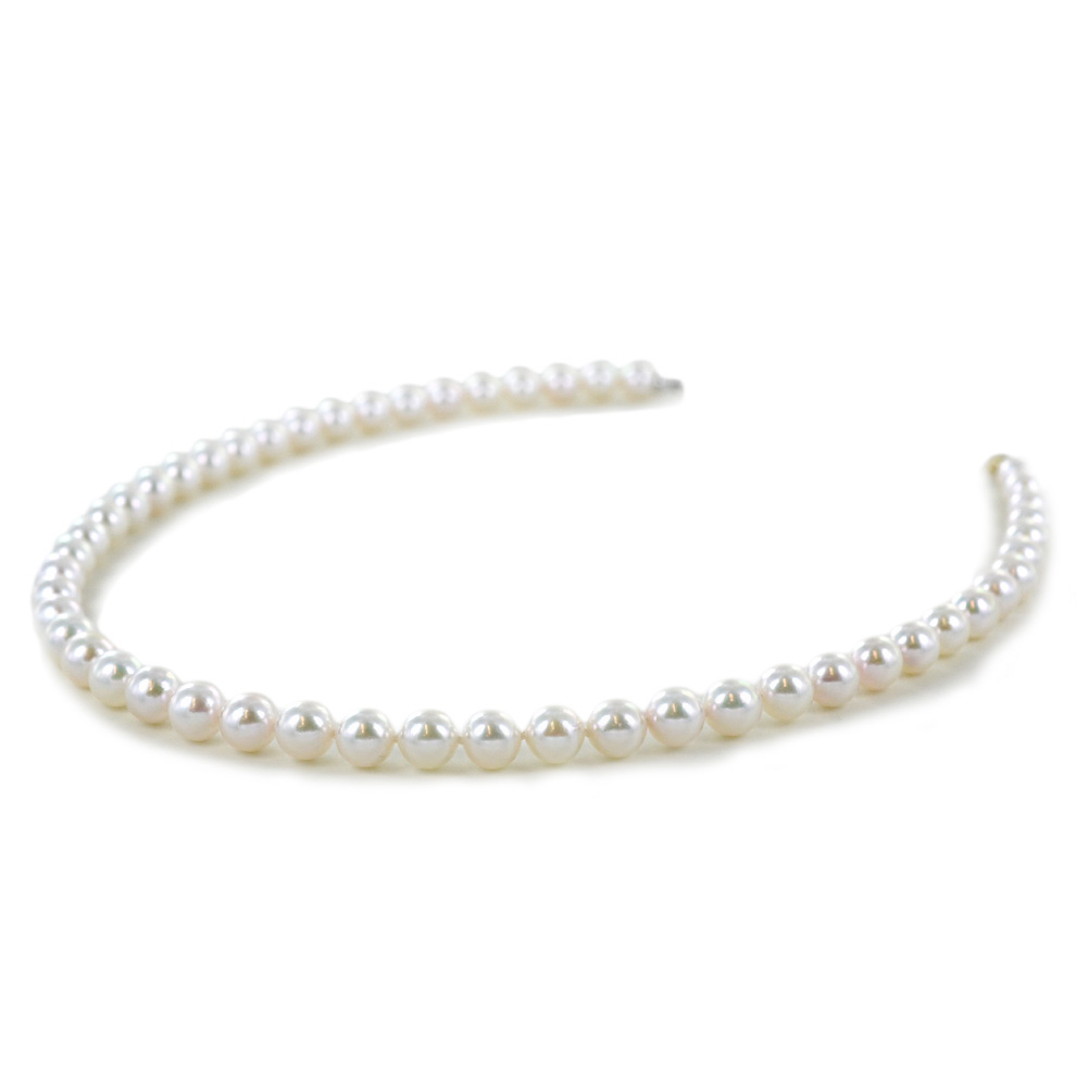 Collana filo di perle Akoya 9.00 - 9.50 mm