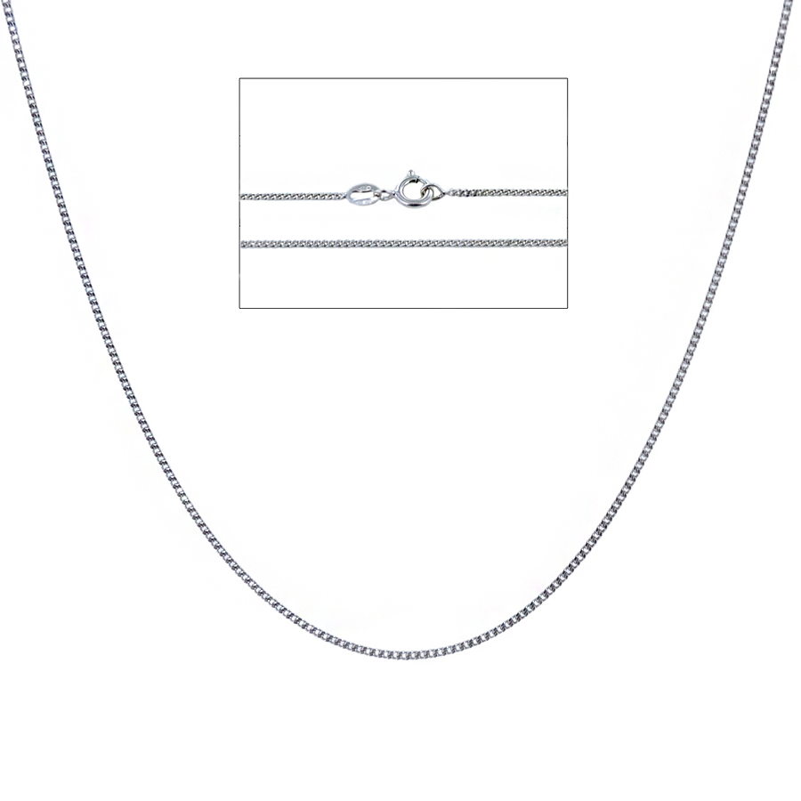 Collana Groumette uomo in argento 50 cm