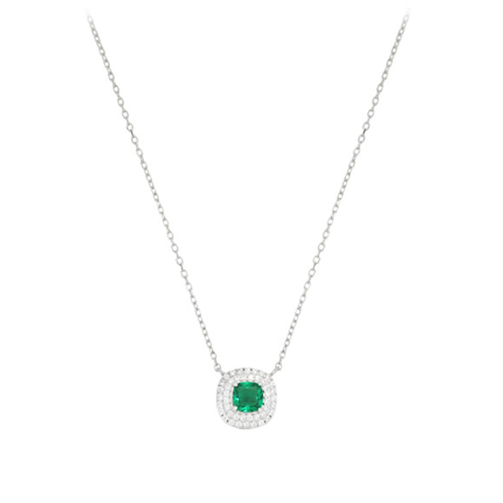 Collana Hope collezione Palazzo Reale Cuori Milano zircone Verde 