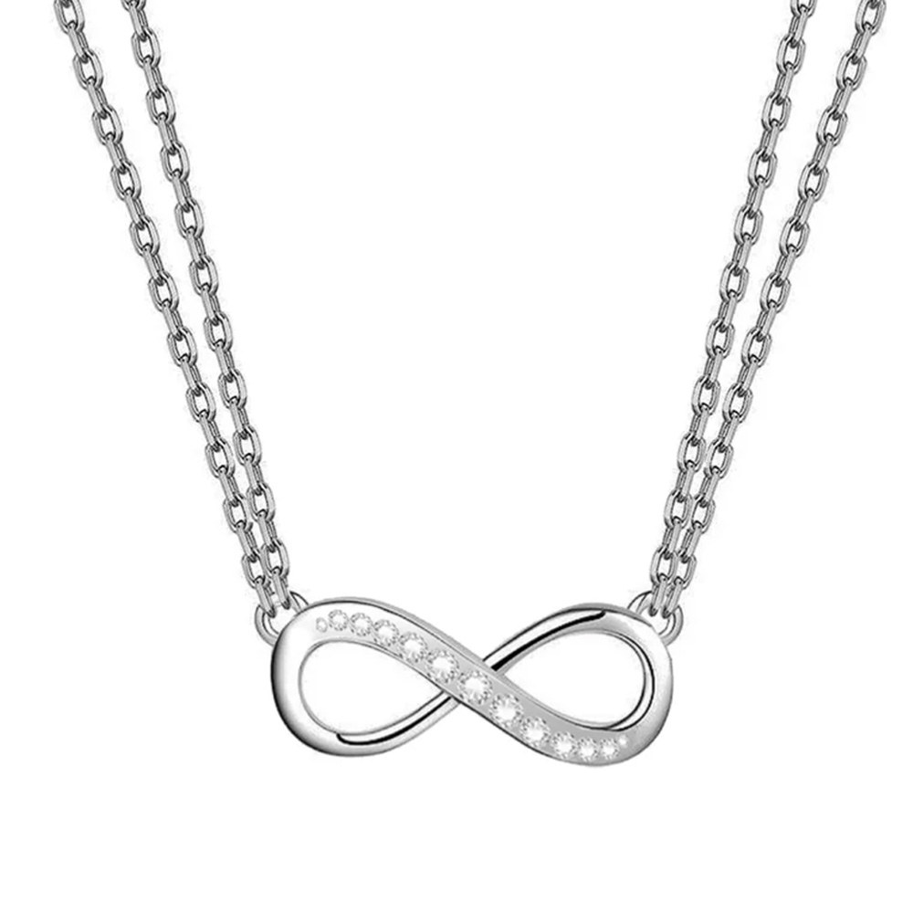 Collana in Acciaio da donna con catena forzatina e infinito Essential Woman Liu Jo LJ2513