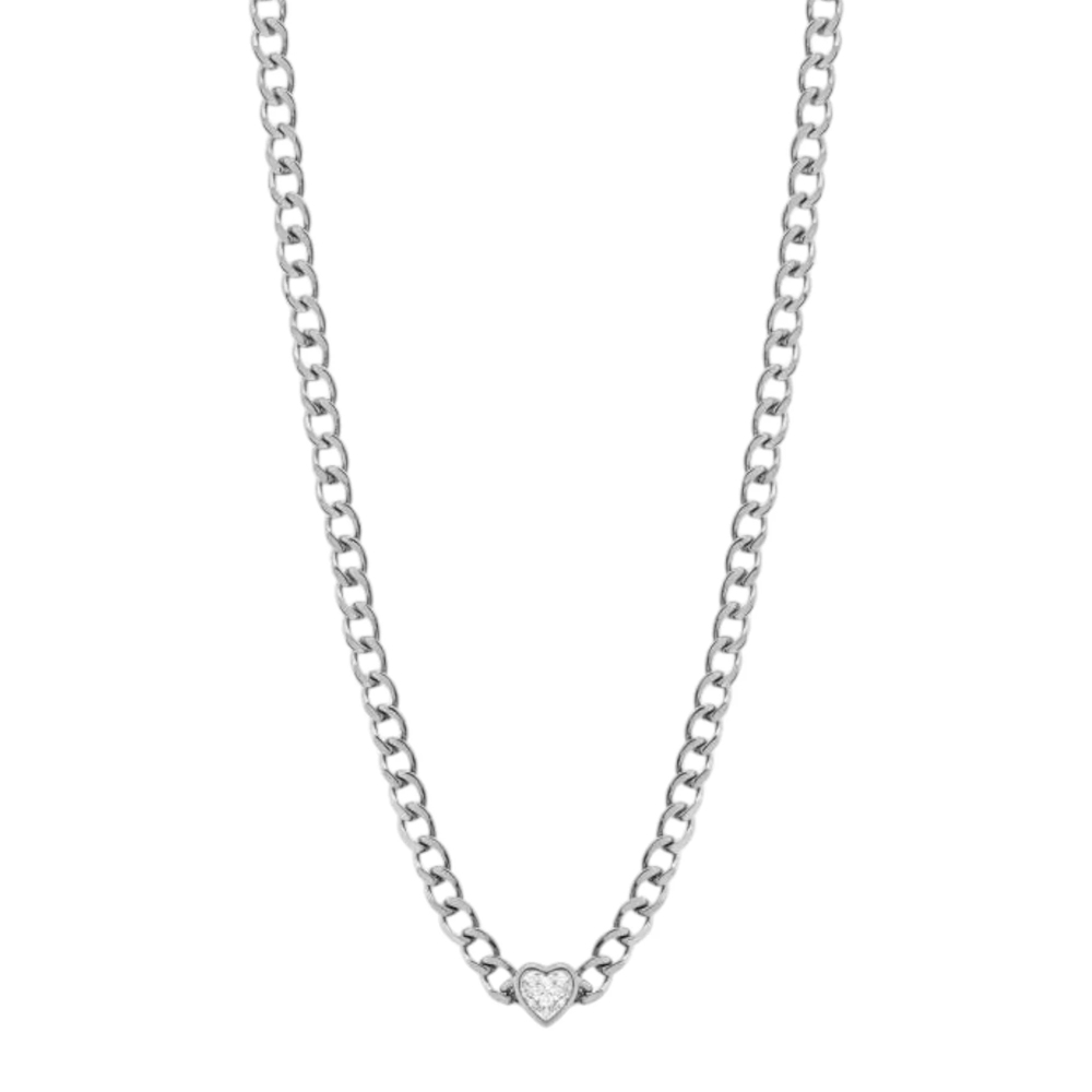 Collana in Acciaio da donna con cristallo a cuore Essential Woman Liu Jo LJ2317