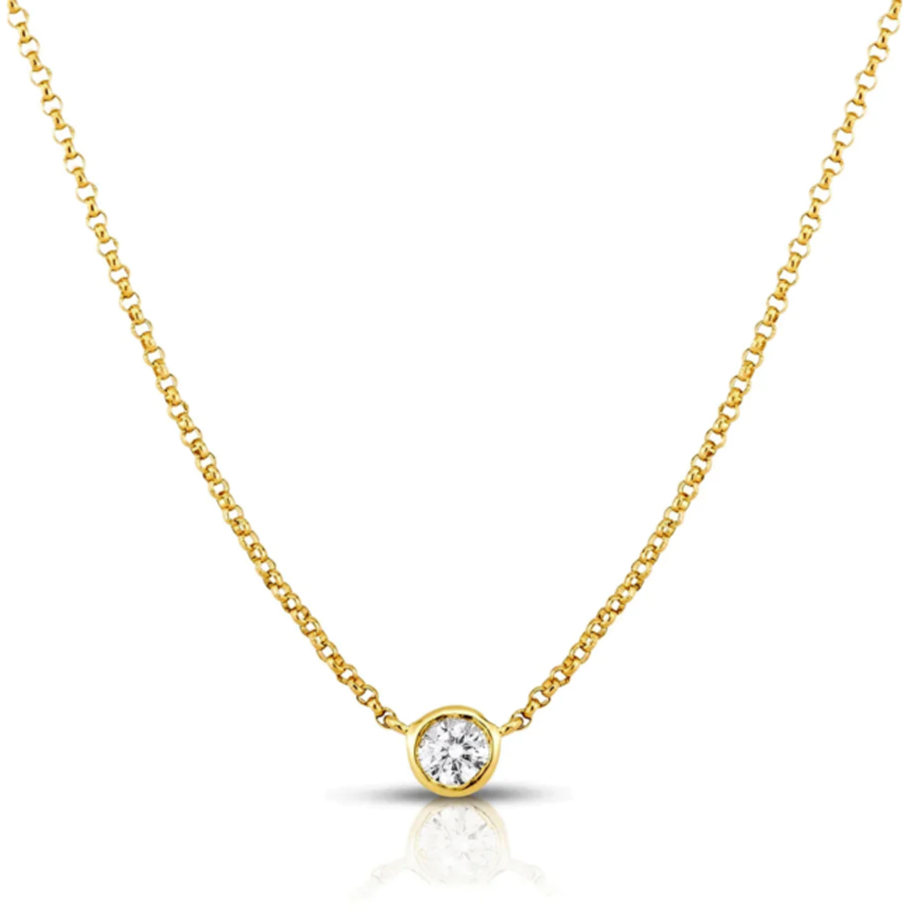 Collana in Acciaio Giallo da donna con cristallo punto luce Essential Woman Liu Jo LJ2533