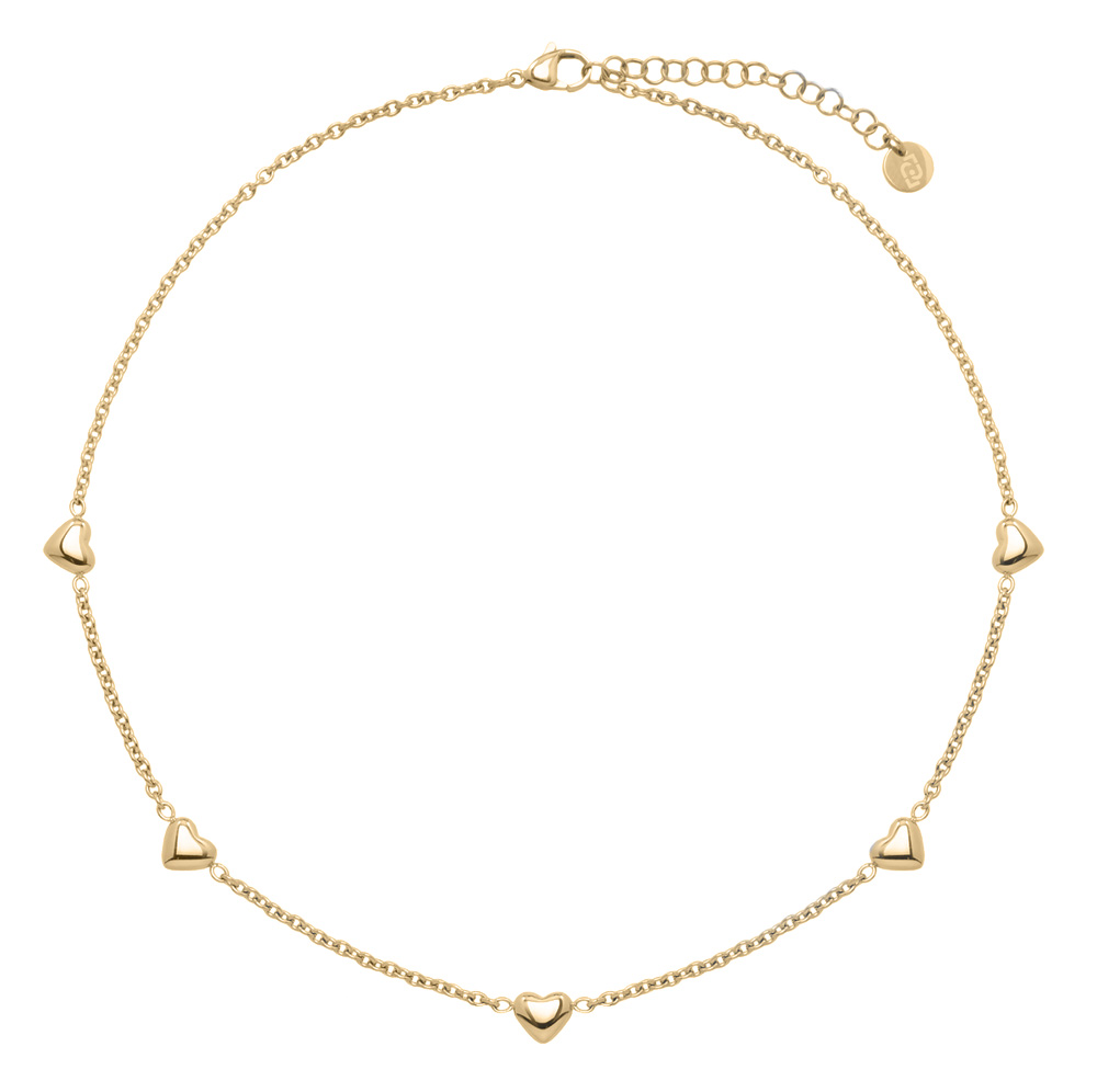 Collana in Acciaio giallo da donna con cuori Essential Woman Liu Jo LJ3194