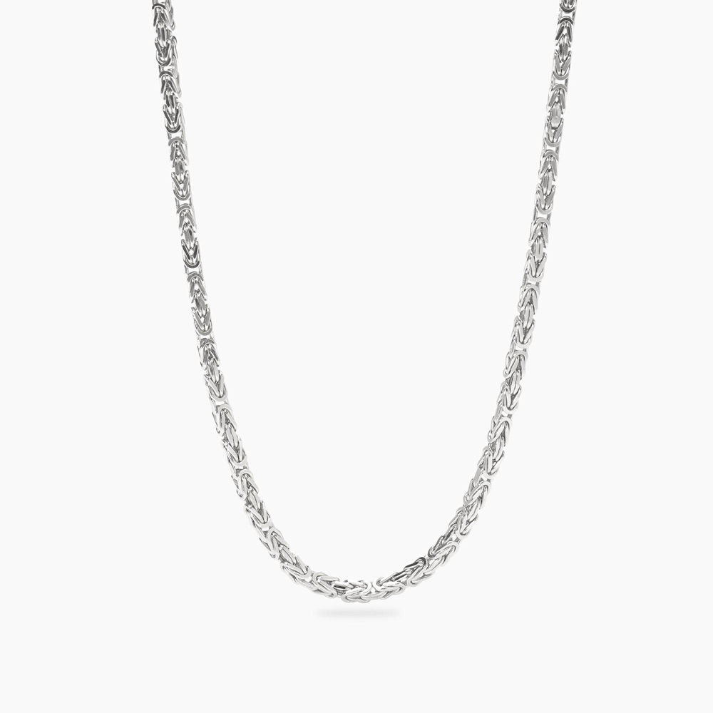 Collana da uomo in argento con catena bizantina Bizantina 553821