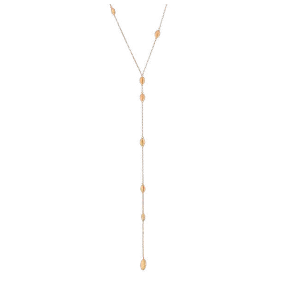 Collana lunga da Donna in Argento giallo della collezione Itaca 