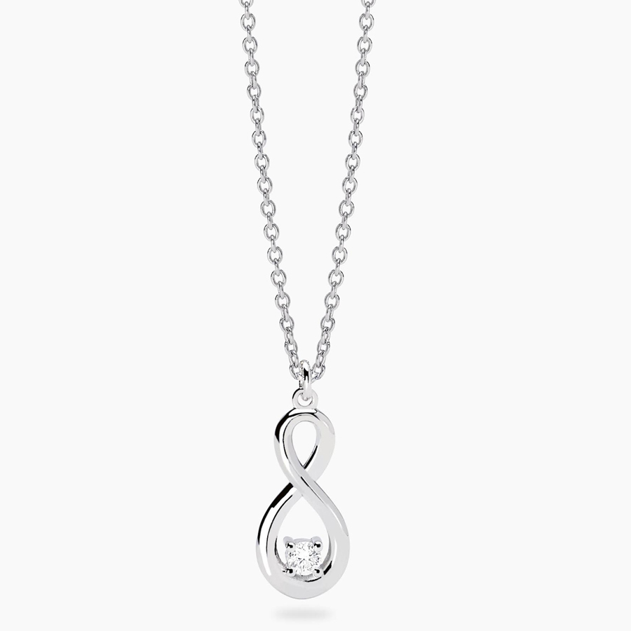 Collana Mabina MY DIAMOND in argento ciondolo infinito Diamanti Lab-Grown 553919