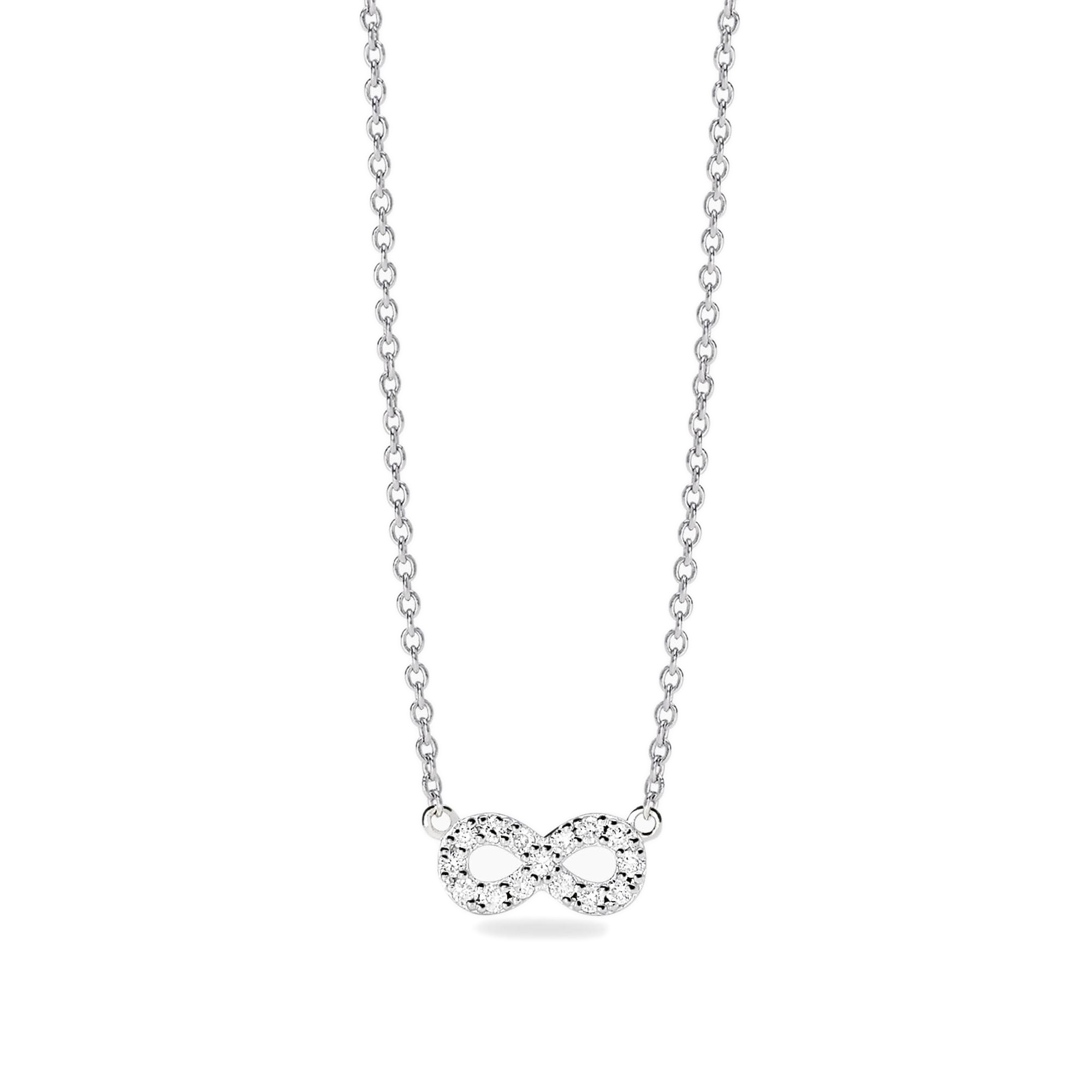 Collana Mabina MY DIAMOND in argento con infinito in diamanti lab-grown 0,009 carati 553922