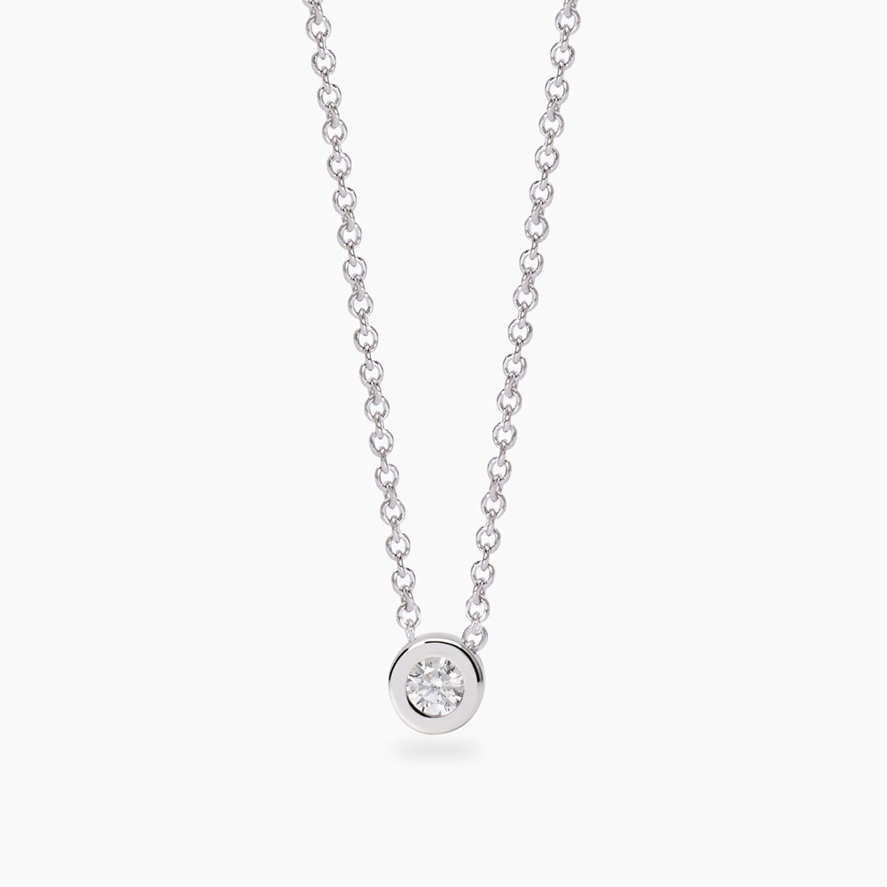 Collana Mabina MY DIAMOND in argento Punto Luce cipollina con Diamanti Lab-Grown 0.08 ct 553807