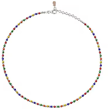 Collana Nanan da bambina in argento Sfere Rainbow NAN0301