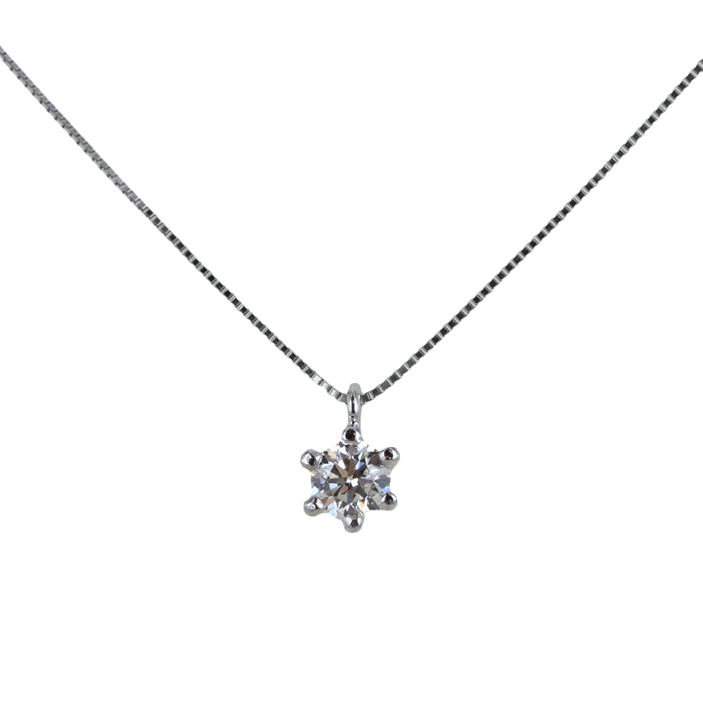 Collana Punto Luce medio diamante da 0.32 carati