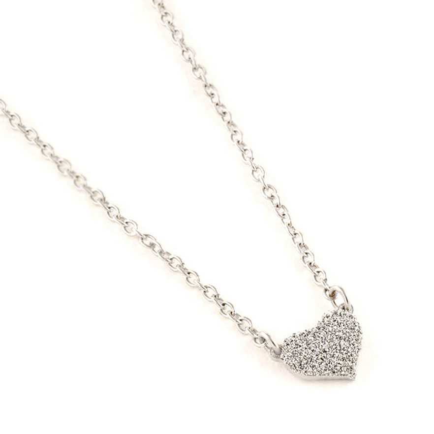 Collana Rebecca in argento con cuore SJLKCA14