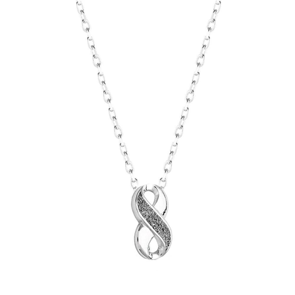 Collana Rebecca in argento con Infinito e polvere di diamanti SJLKAA76