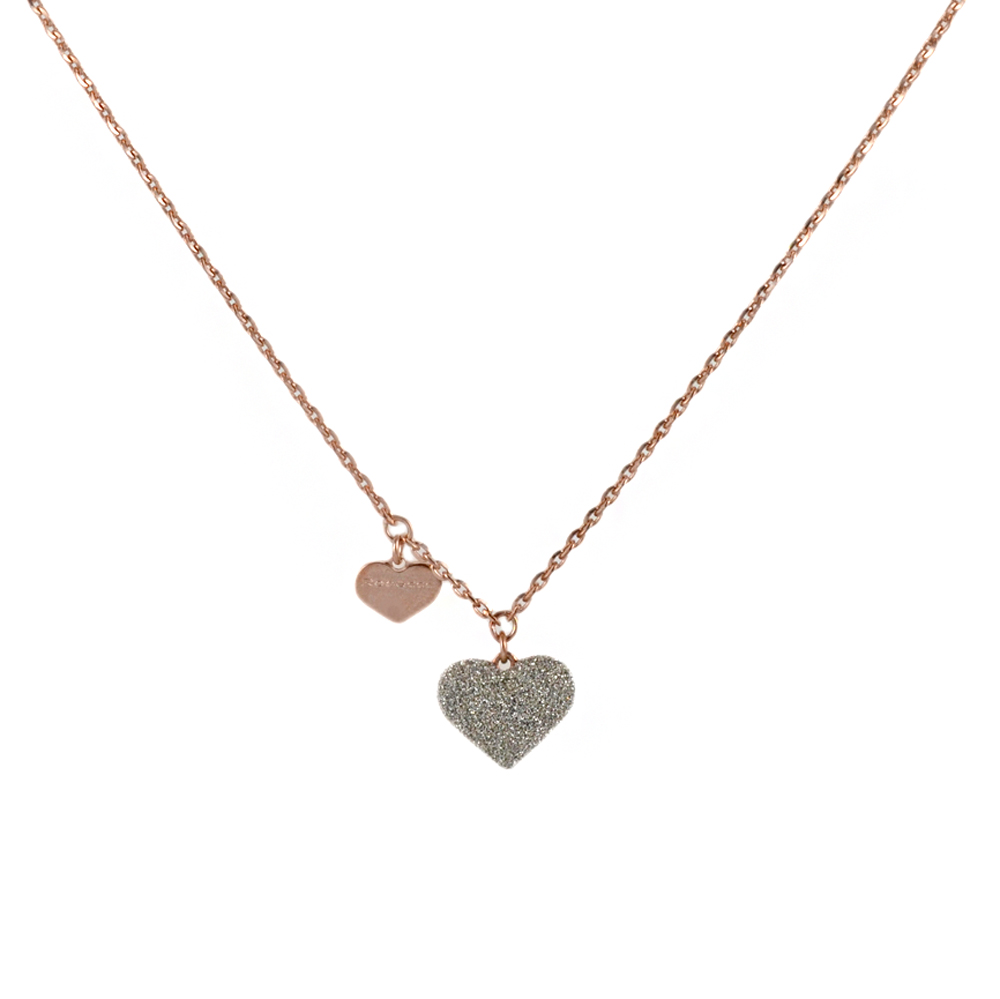 Collana Rebecca in argento rosato con cuore Joie 