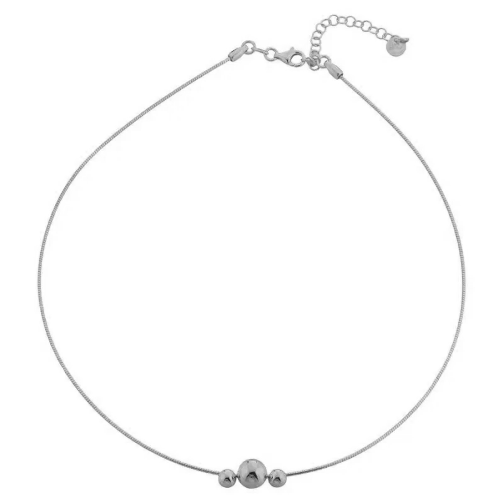 Collana Rigida da Donna in Argento collezione Petite Boules Marcello Pane 
