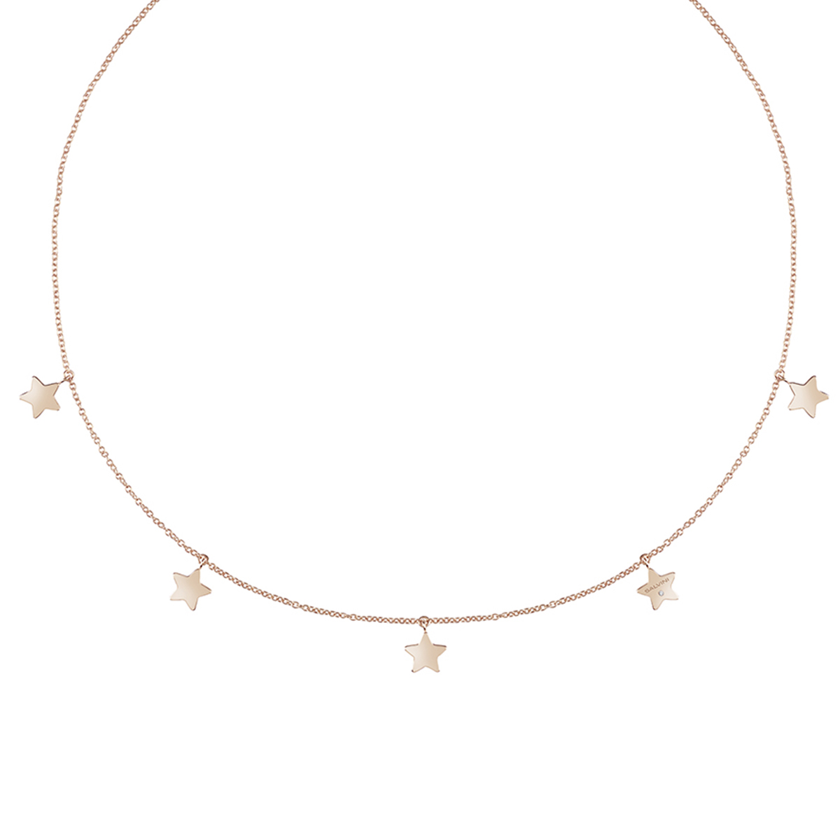 Collana Salvini con stelle oro rosa 20087169