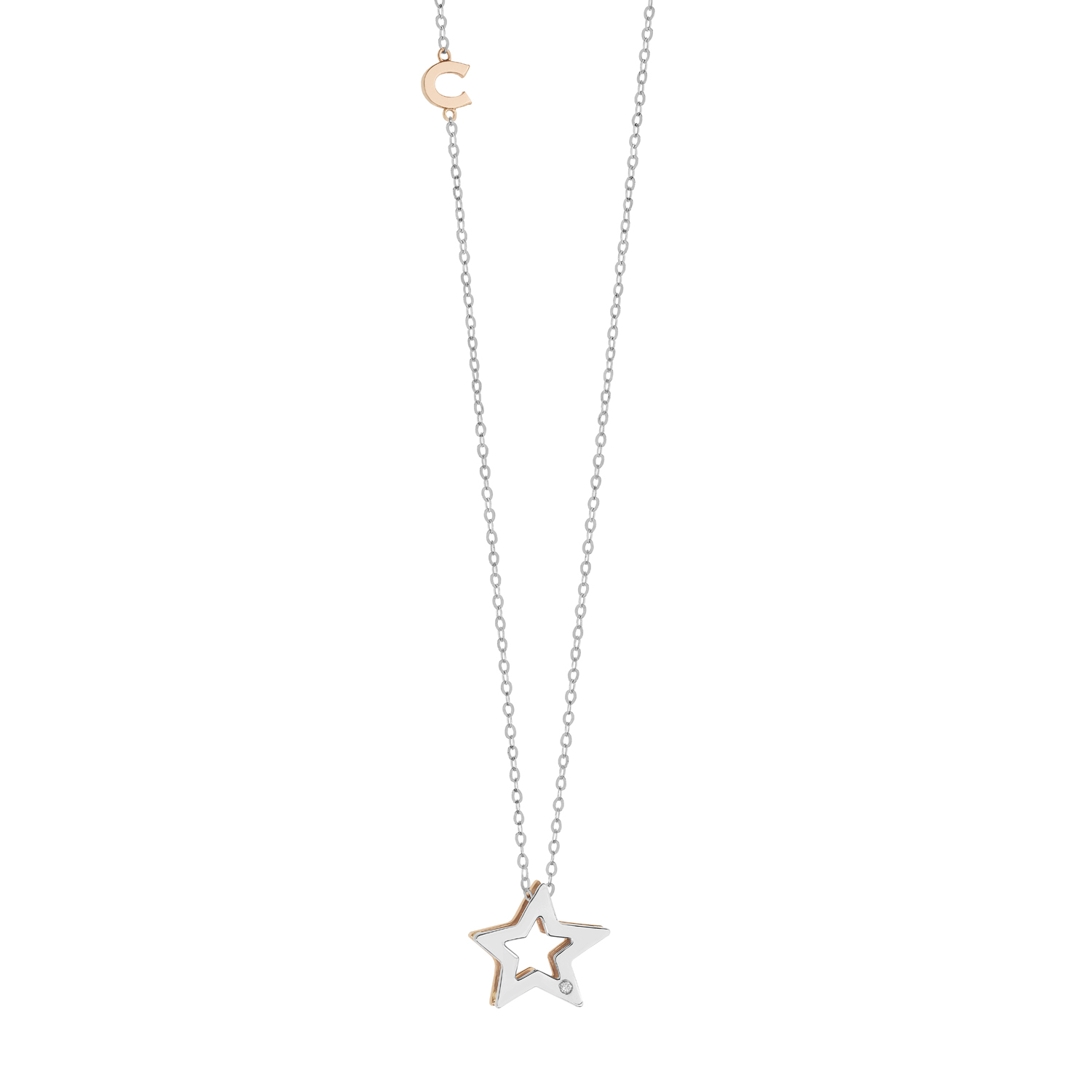 Collana Stella Comete Gioielli con diamante GLB 1449