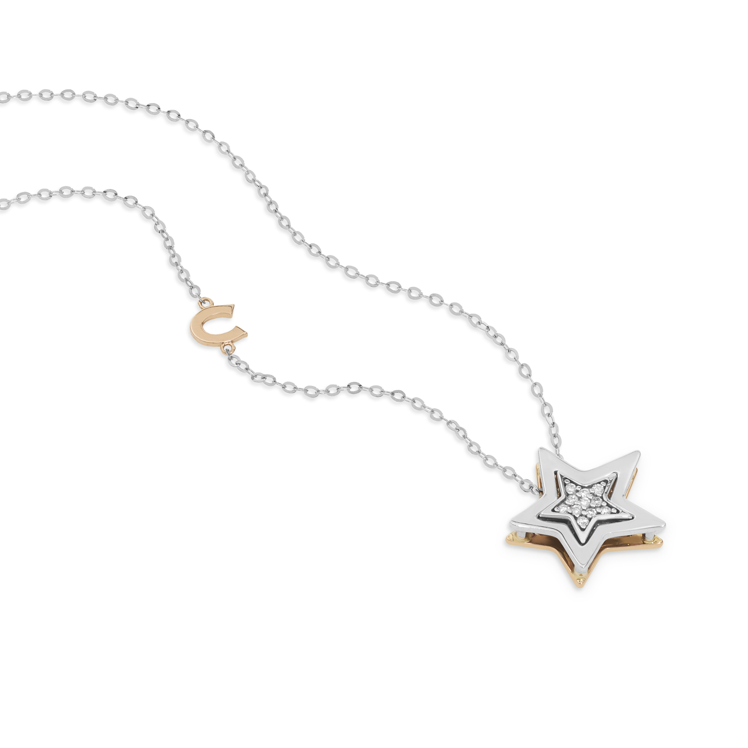 Collana Stella Comete Gioielli con diamanti GLB 1448