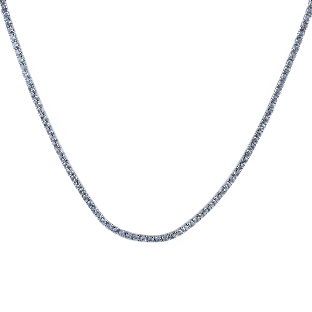 Collana Tennis in argento con zirconi 