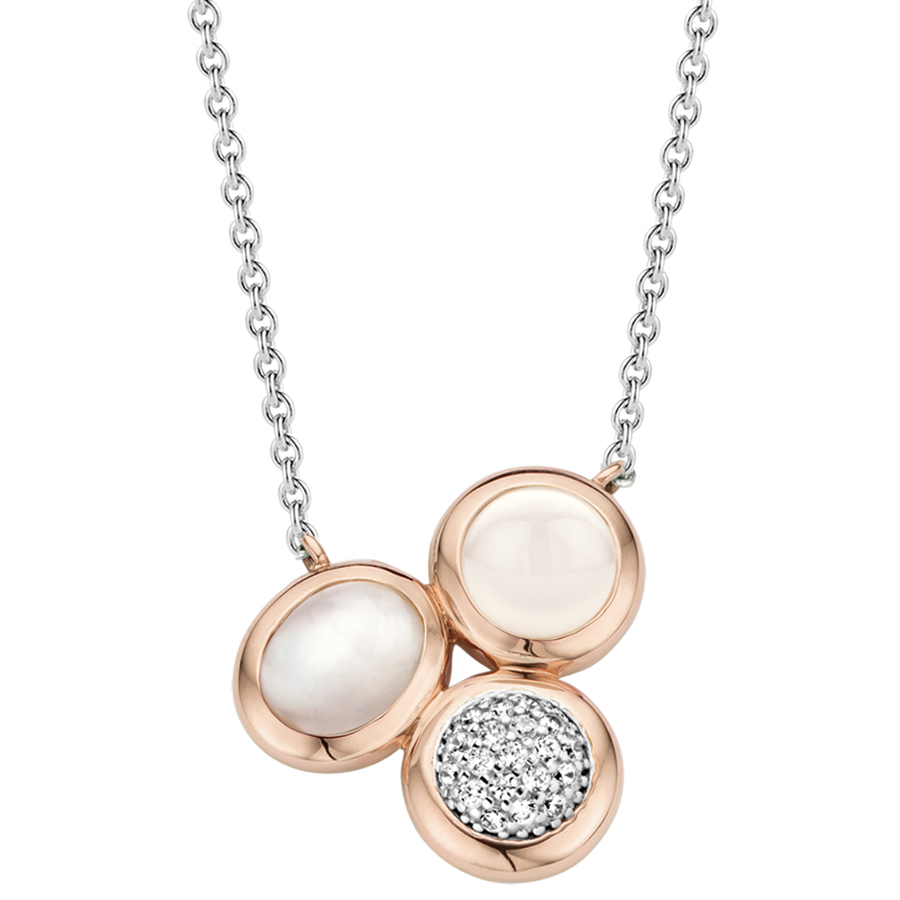 Ti Sento Milano Silver necklace with mother of pearl 3840WM