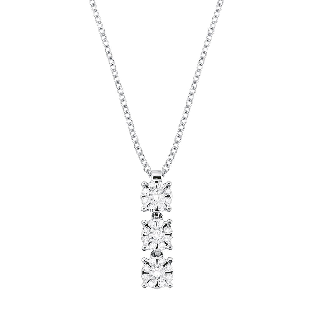 Collana trilogy Salvini Collezione Daphne con diamanti magic ct 0.20 G 
