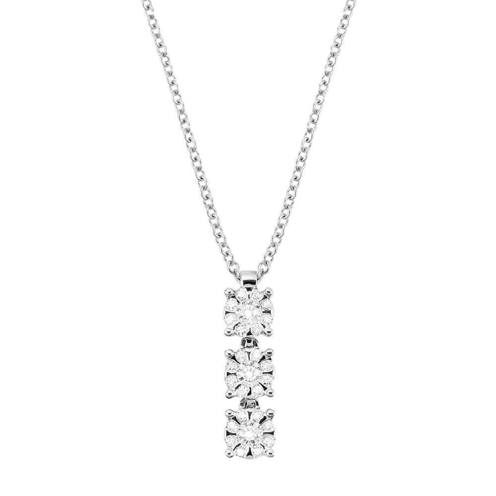 Collana trilogy Salvini Collezione Daphne con diamanti magic ct 0.20 G 