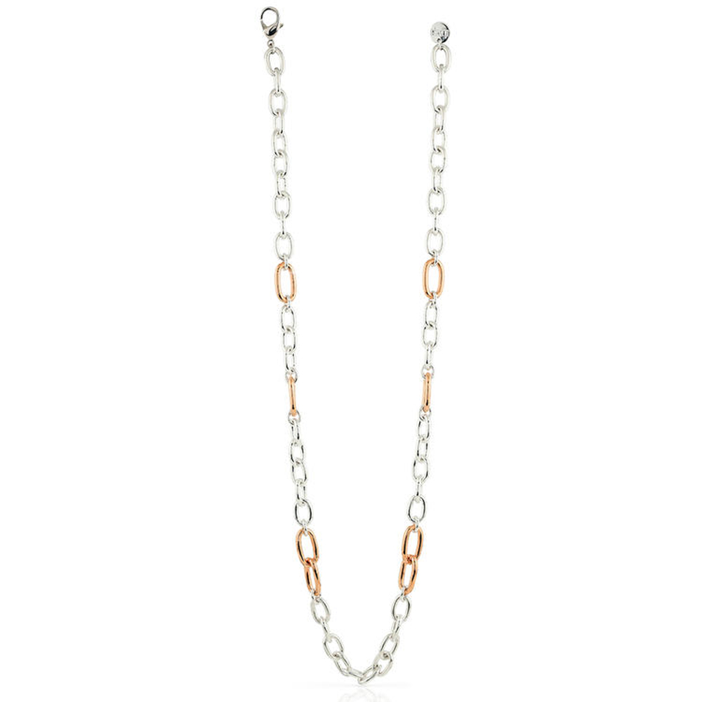 Collana Unoaerre in bronzo Silver e Rosa 