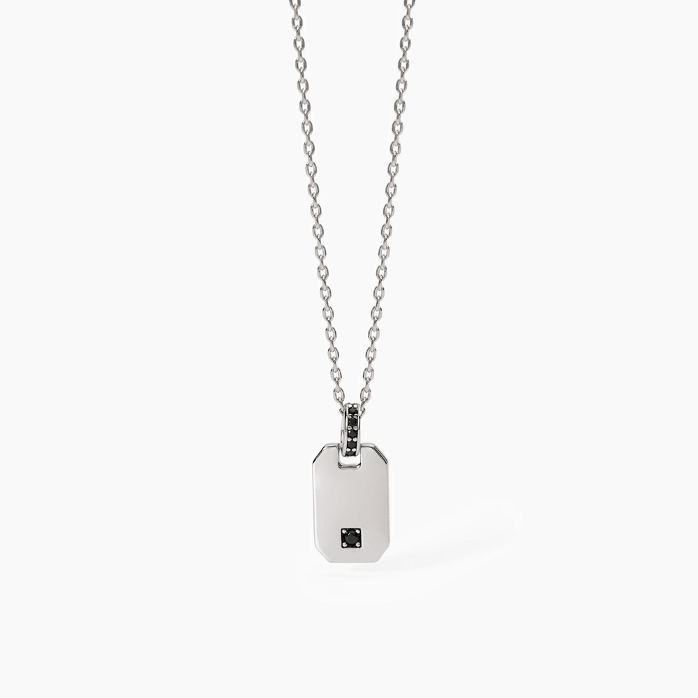 Collana uomo in argento con pendente ottagonale Primo Capitano 553679