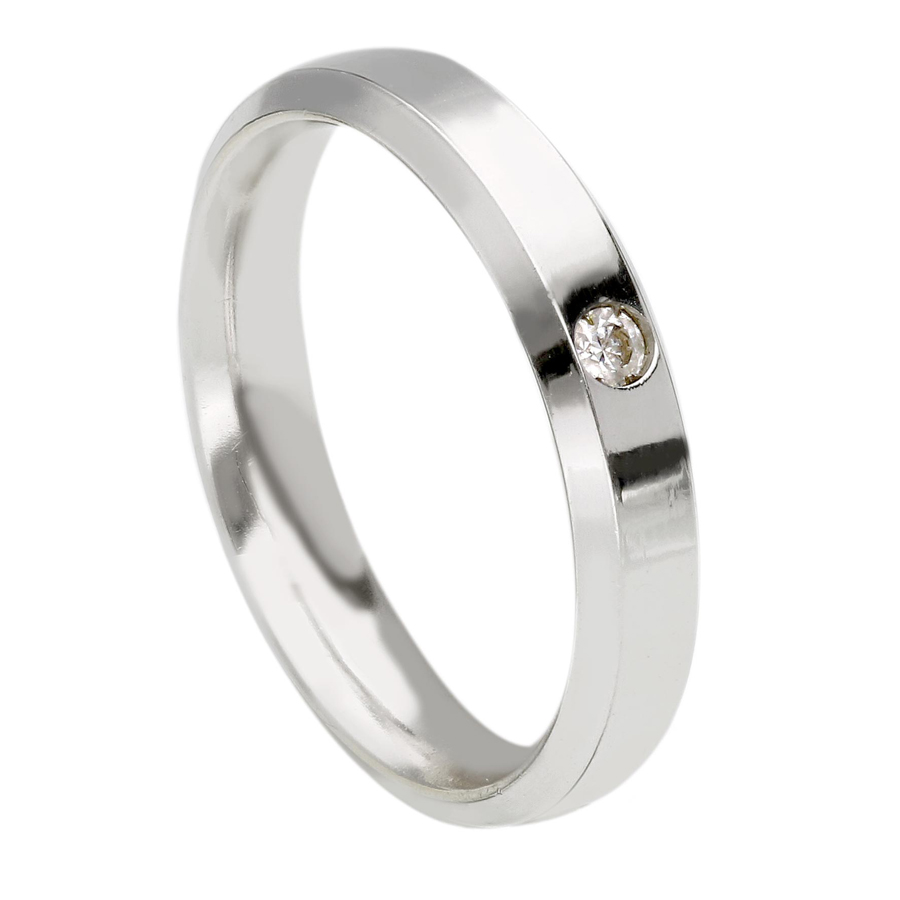 Fede Brillanti Promesse modello HYDRA oro bianco con Diamante Gioielloro