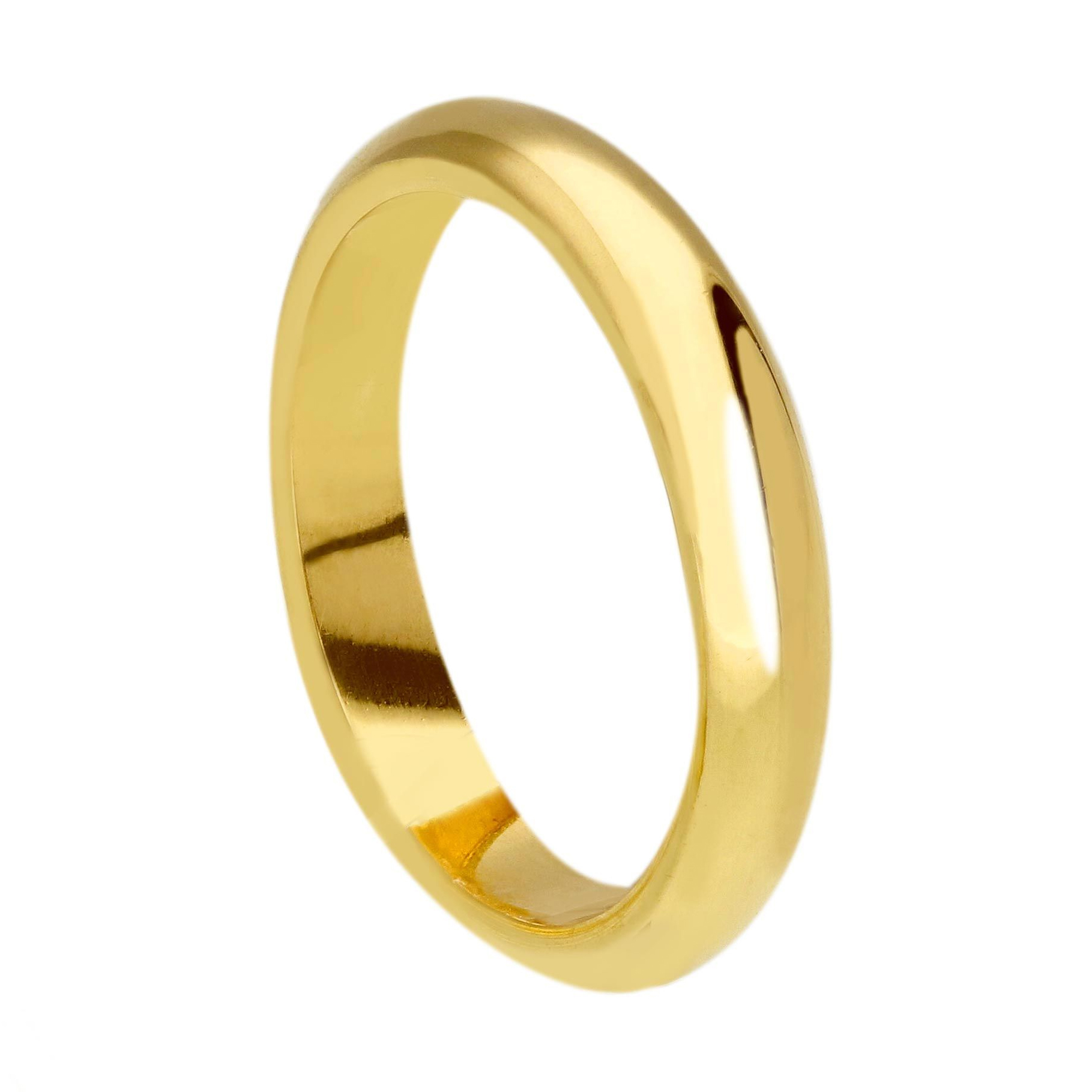 Fede Classica 4 mm in oro giallo 9 kt